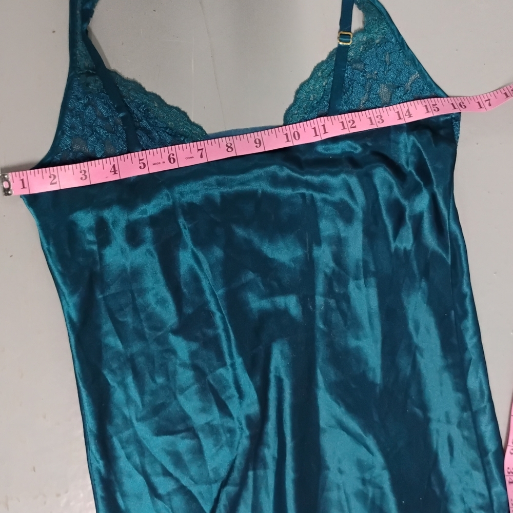 Vintage 1980s 1990s Victoria's Secret Gold Label Lace Midi Slip Dress - Picture 3 of 5